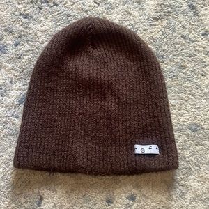 Brown neff beanie